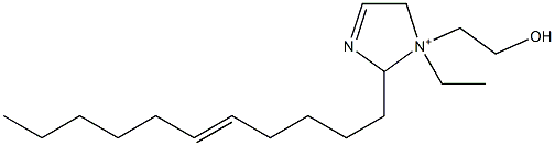 1-Ethyl-1-(2-hydroxyethyl)-2-(5-undecenyl)-3-imidazoline-1-ium 구조식 이미지