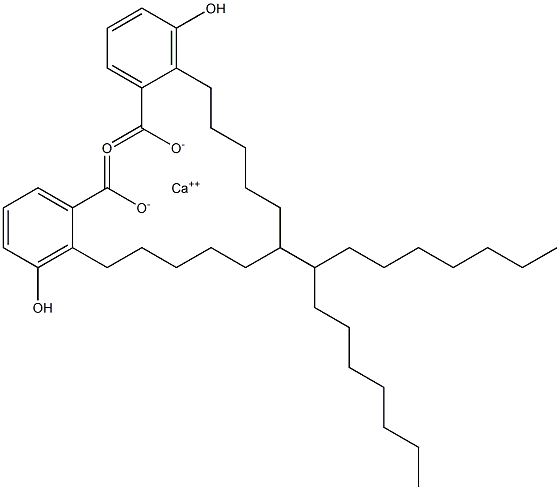 Bis(2-tetradecyl-3-hydroxybenzoic acid)calcium salt Structure