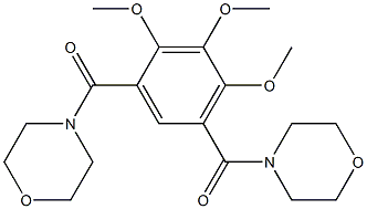 4,4'-(4,5,6-Trimethoxyisophthaloyl)dimorpholine 구조식 이미지