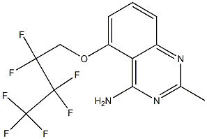 5-(2,2,3,3,4,4,4-Heptafluorobutoxy)-2-methylquinazolin-4-amine 구조식 이미지