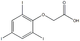 2,4,6-Triiodophenoxyacetic acid Structure