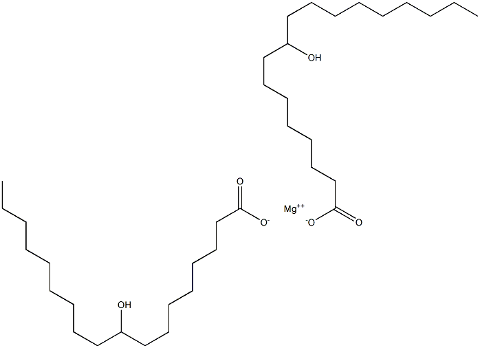 Bis(9-hydroxystearic acid)magnesium salt Structure