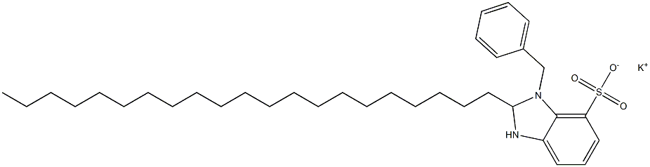 1-Benzyl-2,3-dihydro-2-henicosyl-1H-benzimidazole-7-sulfonic acid potassium salt Structure