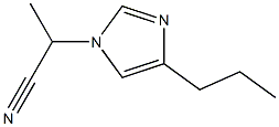 1-(1-Cyanoethyl)-4-propyl-1H-imidazole Structure