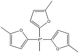 Methyltris(5-methyl-2-furyl)phosphonium 구조식 이미지