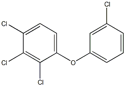 2,3,4-Trichlorophenyl 3-chlorophenyl ether Structure