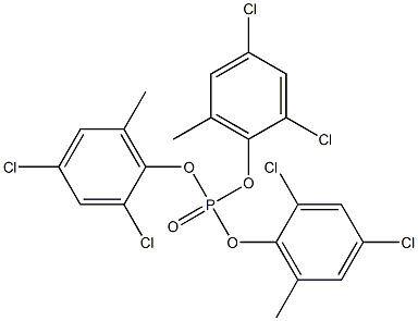 Phosphoric acid tris(2,4-dichloro-6-methylphenyl) ester Structure