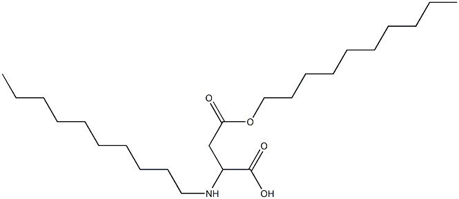 2-Decylamino-3-(decyloxycarbonyl)propionic acid Structure