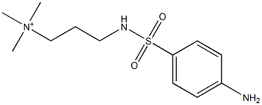 3-(p-Aminophenylsulfonylamino)propyltrimethylaminium 구조식 이미지
