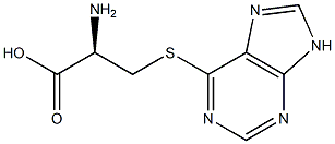 S-(9H-Purin-6-yl)-L-cysteine 구조식 이미지