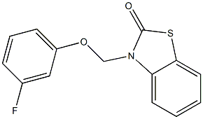 3-[(3-Fluorophenoxy)methyl]benzothiazol-2(3H)-one Structure