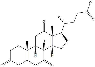 3,7,12-Trioxocholan-24-oate 구조식 이미지