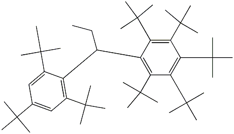 1-(Penta-tert-butylphenyl)-1-(2,4,6-tri-tert-butylphenyl)propane 구조식 이미지