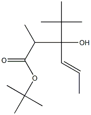 2-Methyl-3-hydroxy-3-tert-butyl-4-hexenoic acid tert-butyl ester Structure