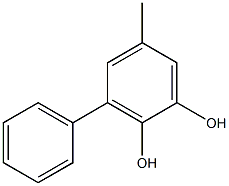 3-Phenyl-5-methylbenzene-1,2-diol 구조식 이미지