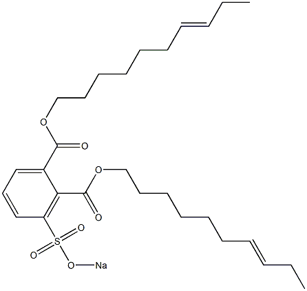 3-(Sodiosulfo)phthalic acid di(7-decenyl) ester 구조식 이미지