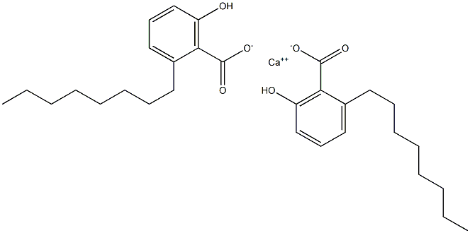 Bis(2-octyl-6-hydroxybenzoic acid)calcium salt Structure