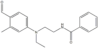 N-(2-Benzoylaminoethyl)-N-ethyl-4-formyl-3-methylaniline 구조식 이미지