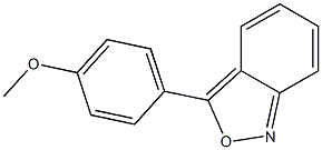 3-(4-Methoxyphenyl)-2,1-benzisoxazole 구조식 이미지