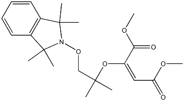 2-[2-[(1,1,3,3-Tetramethyl-2,3-dihydro-1H-isoindol)-2-yloxy]-1,1-dimethylethoxy]maleic acid dimethyl ester 구조식 이미지