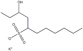 3-Hydroxyundecane-5-sulfonic acid potassium salt 구조식 이미지