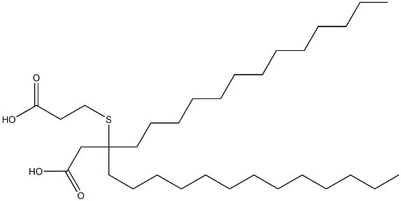 3-(2-Carboxyethylthio)-3-tridecylpalmitic acid Structure