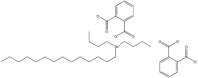 Bis(phthalic acid 1-tetradecyl)dibutyltin(IV) salt Structure