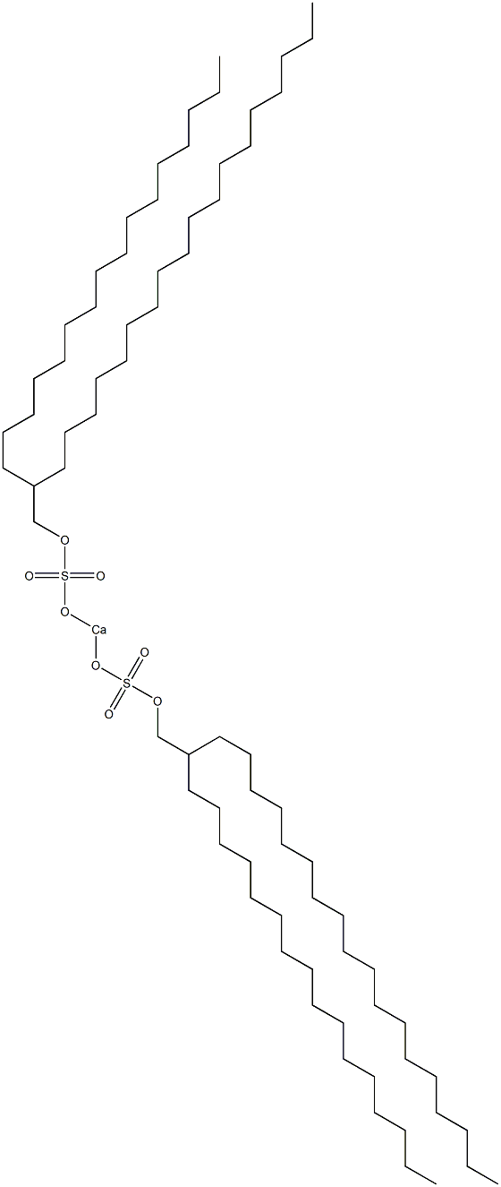 Bis(2-hexadecylicosyloxysulfonyloxy)calcium Structure