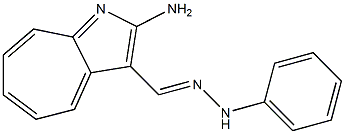 2-Aminocyclohepta[b]pyrrole-3-carbaldehyde phenyl hydrazone 구조식 이미지