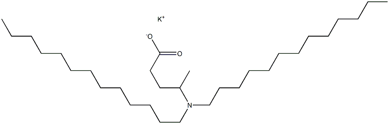 4-(Ditridecylamino)valeric acid potassium salt 구조식 이미지