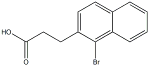 3-(1-Bromo-2-naphthalenyl)propionic acid Structure