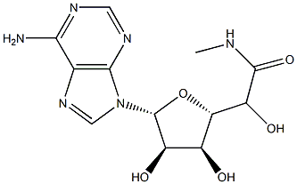 5'-[(Methylamino)carbonyl]adenosine 구조식 이미지