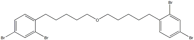 2,4-Dibromophenylpentyl ether 구조식 이미지