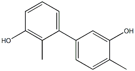 2,4'-Dimethyl-1,1'-biphenyl-3,3'-diol 구조식 이미지