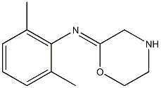 2-(2,6-Dimethylphenyl)iminotetrahydro-2H-1,4-oxazine 구조식 이미지