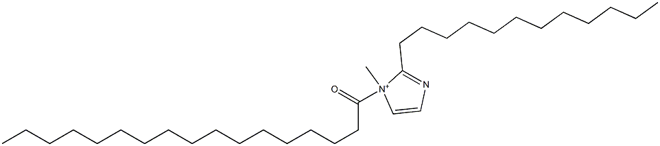 2-Dodecyl-1-methyl-1-heptadecanoyl-1H-imidazol-1-ium Structure