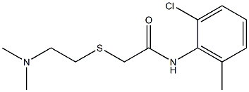 2-[2-(Dimethylamino)ethylthio]-N-(2-chloro-6-methylphenyl)acetamide 구조식 이미지