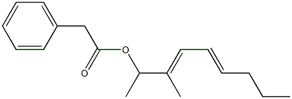 Phenylacetic acid 1,2-dimethyl-2,4-octadienyl ester 구조식 이미지