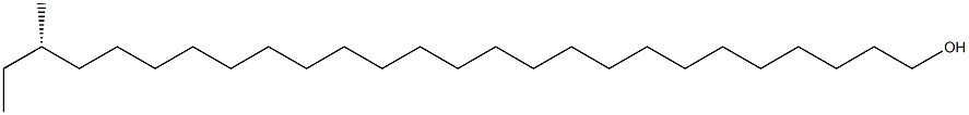 [S,(+)]-24-Methyl-1-hexacosanol 구조식 이미지