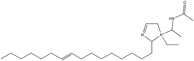 1-[1-(Acetylamino)ethyl]-1-ethyl-2-(9-hexadecenyl)-3-imidazoline-1-ium 구조식 이미지