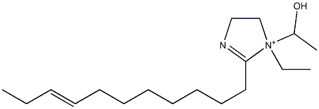 1-Ethyl-1-(1-hydroxyethyl)-2-(8-undecenyl)-2-imidazoline-1-ium Structure