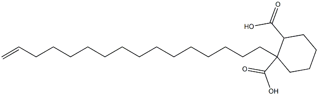 Cyclohexane-1,2-dicarboxylic acid hydrogen 1-(15-hexadecenyl) ester 구조식 이미지