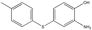 2-Amino-4-[(4-methylphenyl)thio]phenol Structure