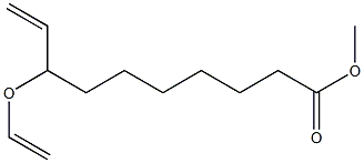 8-Ethenyloxy-9-decenoic acid methyl ester Structure