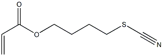 Acrylic acid 4-thiocyanatobutyl ester 구조식 이미지