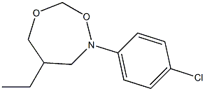 2-(4-Chlorophenyl)-4-ethyl-tetrahydro-1,6,2-dioxazepine Structure