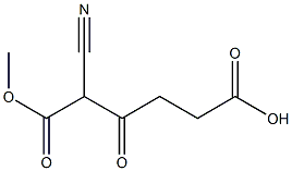2-Cyano-3-oxohexanedioic acid 1-methyl ester Structure