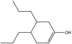 4,5-Dipropyl-1-cyclohexen-1-ol Structure