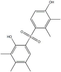 2,4'-Dihydroxy-2',3,3',4,5-pentamethyl[sulfonylbisbenzene] Structure