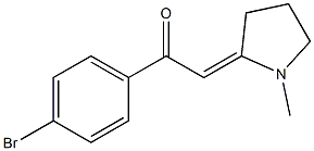 1-Methyl-2-[(4-bromobenzoyl)methylene]pyrrolidine 구조식 이미지